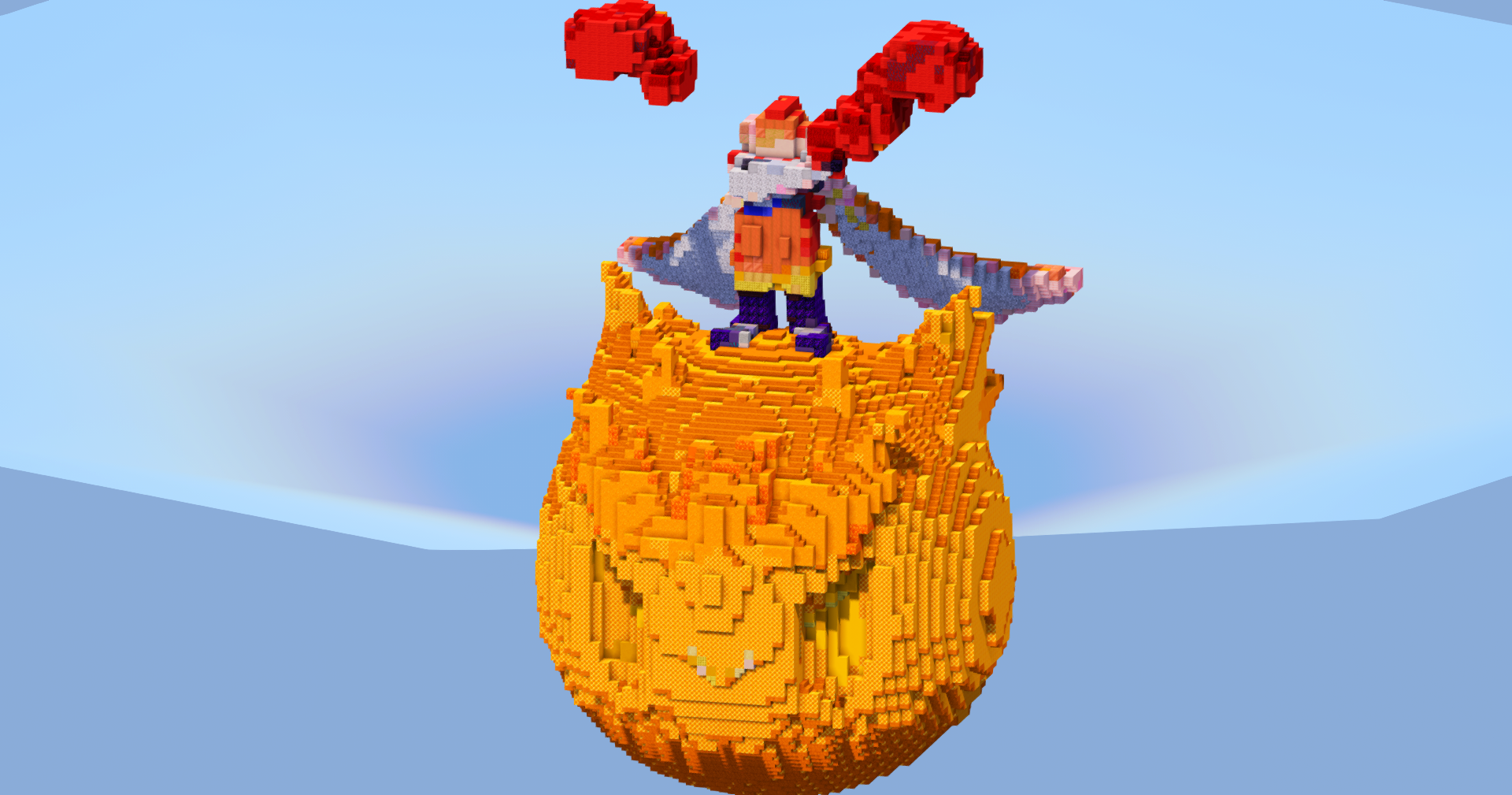 Gigantamax Cinderace — Minecraft Build by LeonisBuilds