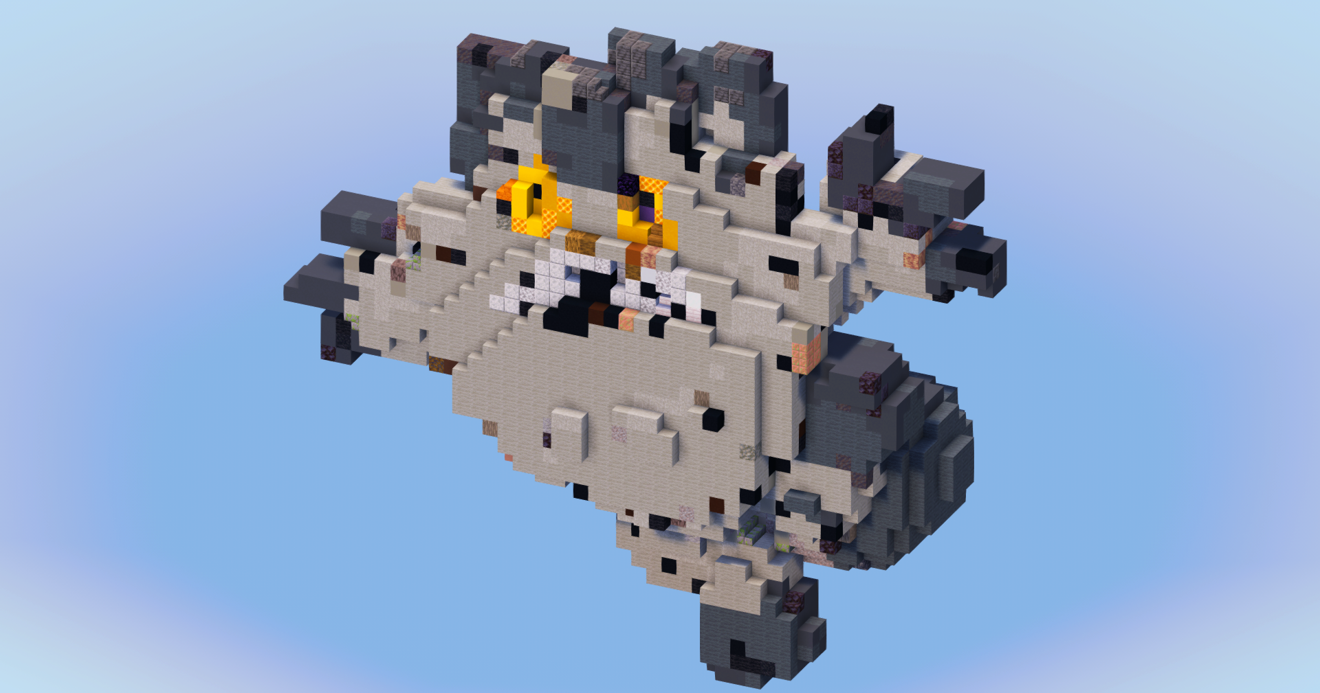 Galarian Meowth from Pokemon — Minecraft Build by LeonisBuilds
