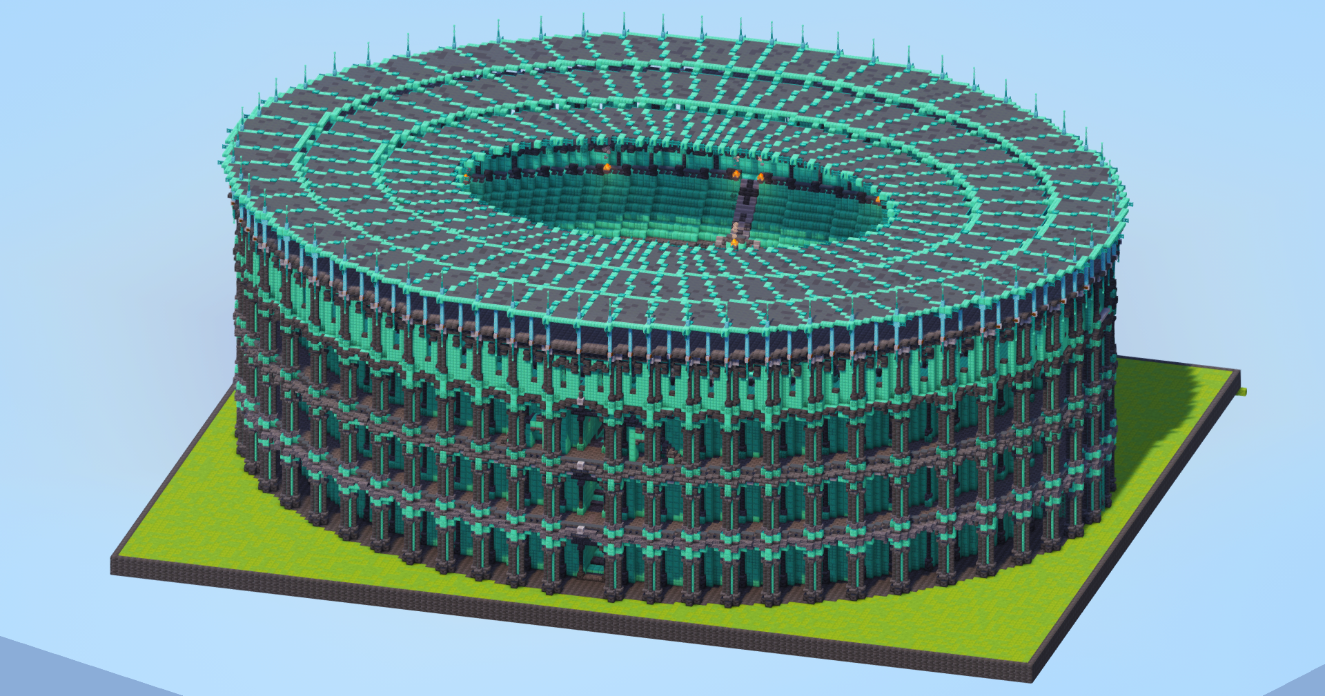 Dark Copper Colosseum — Minecraft Build by LeonisBuilds (2)