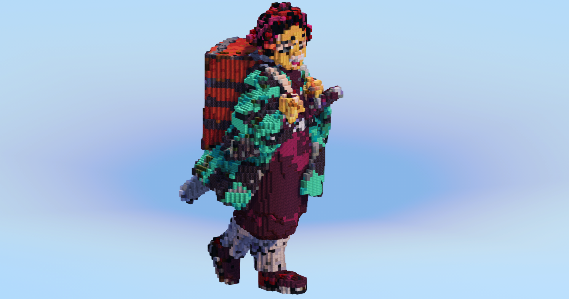 Tanjiro — Minecraft Build by LeonisBuilds (2)