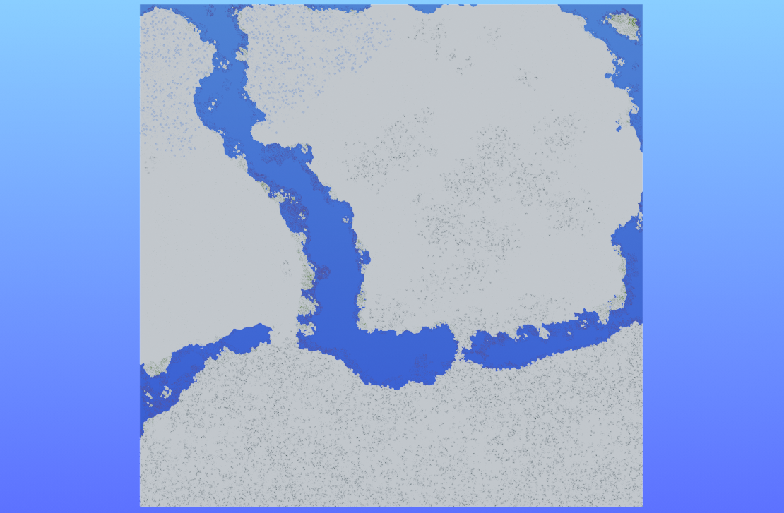 Survival Multibiome Snowy Continent 2000x2000 Custom Map, Snowy Taiga, Snowy Plains, Frozen Peaks, Ice Spikes, Frozen River, Cold Ocean, Snowy Slopes, Christmas