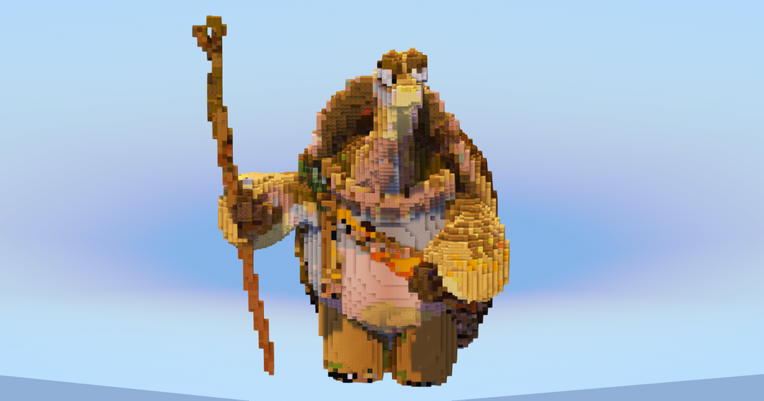Master Oogway — Minecraft Build by LeonisBuilds