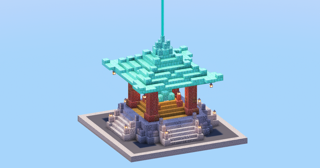 Japanese Temple Beacon Design — Minecraft Build by LeonisBuilds (2)