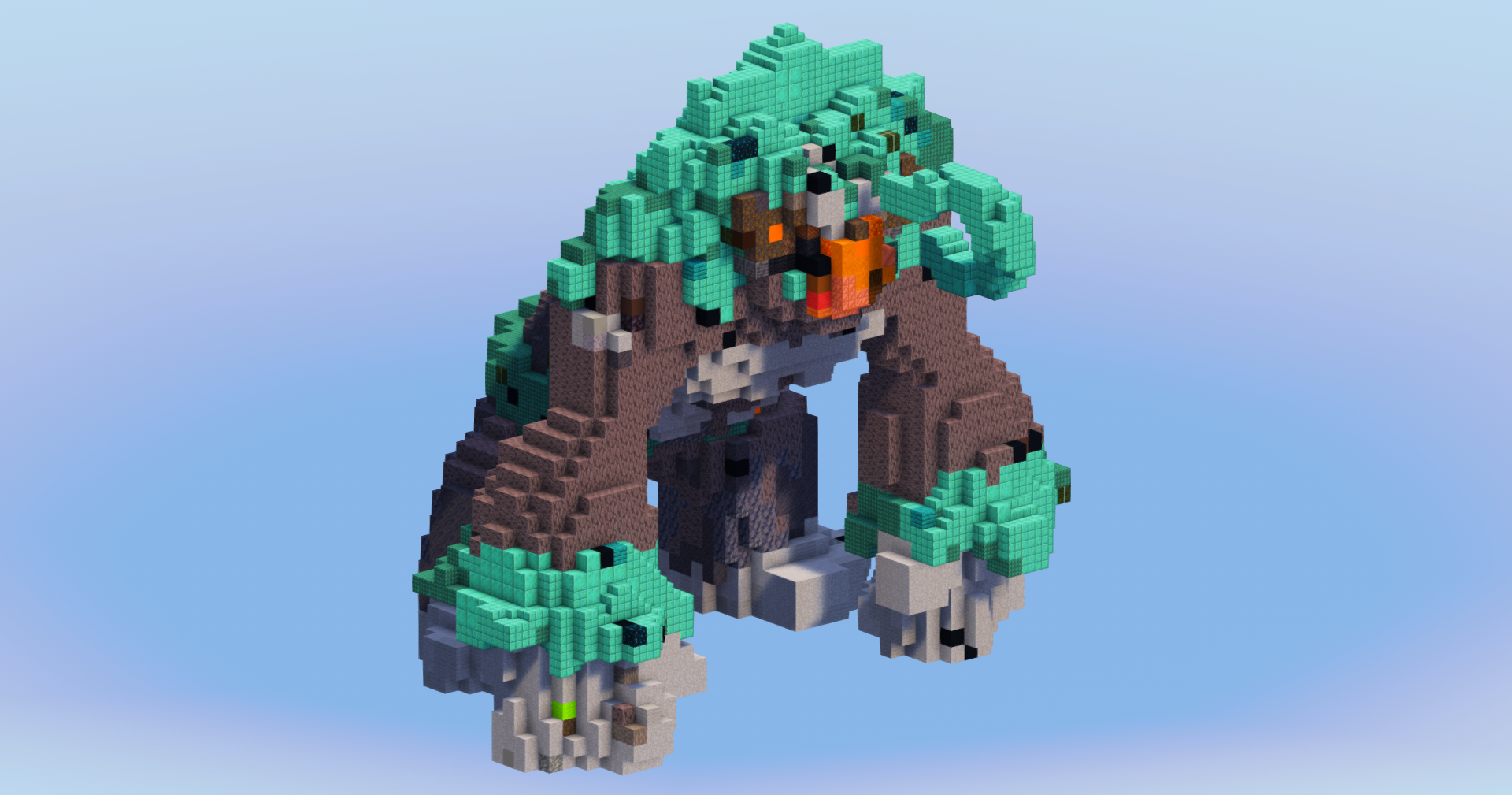 Rillaboom from Pokemon — Minecraft Build by LeonisBuilds