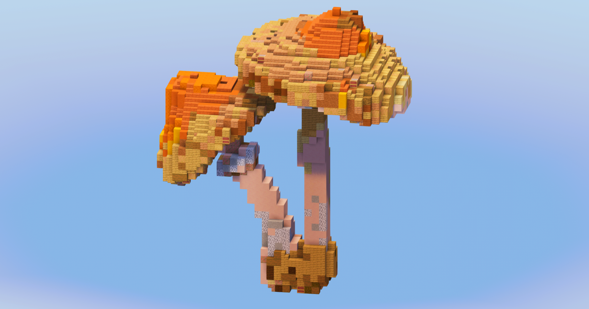 Shaggy Parasol Mushroom — Minecraft Build by LeonisBuilds (2)