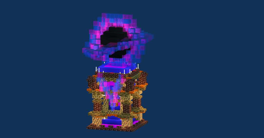 Mini Black Hole with Pedestal — Minecraft Build by LeonisBuilds