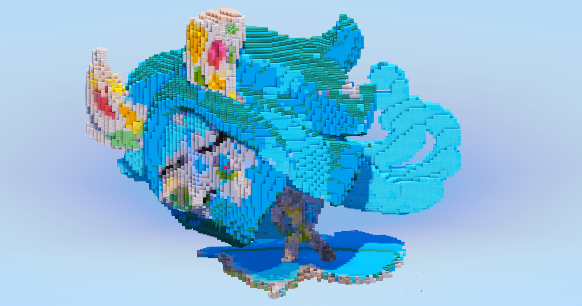 Terastal Ogerpon Wellspring Mask — Minecraft Build by LeonisBuilds (2)