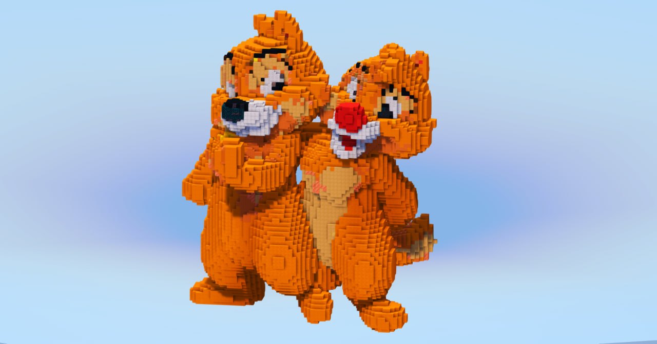 Chip and Dale — Minecraft Build by LeonisBuilds