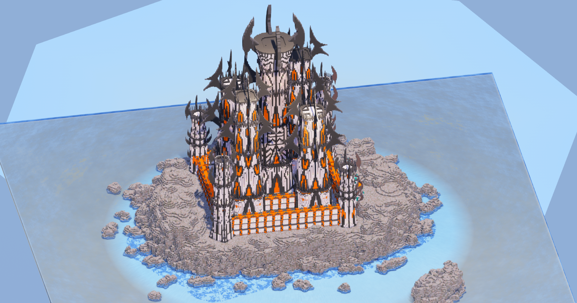 Pale Oak Fantasy Castle 400x400 Blocks Fully Built Map download (Diamond Tier+ Patreon Exclusive) — Minecraft Build by LeonisBuilds (3)