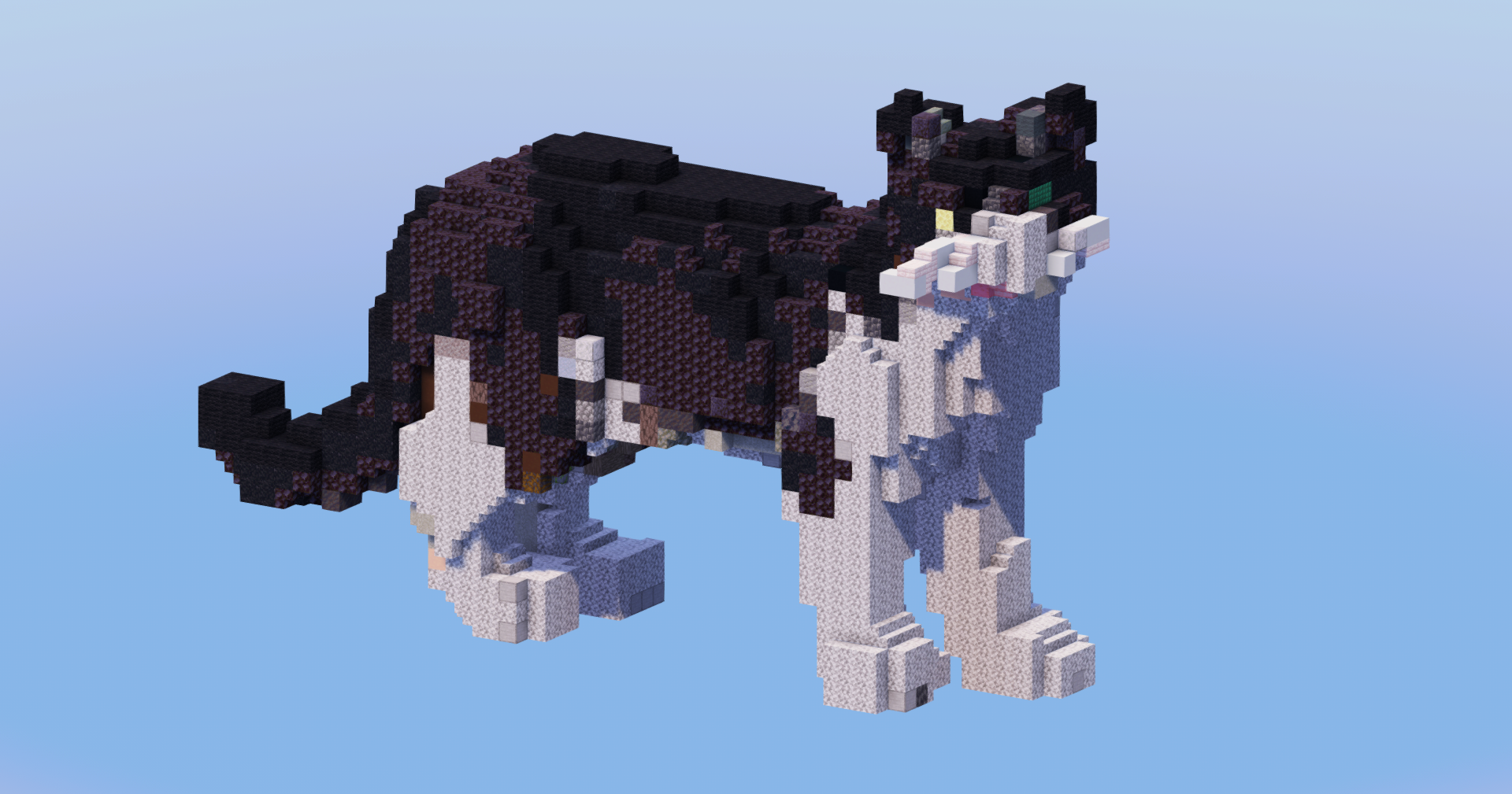 Black and White Cat — Minecraft Build by LeonisBuilds (2)