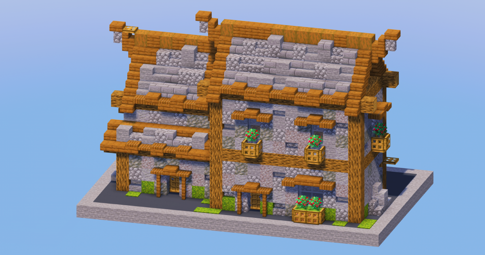 Stone Medieval House 13 — Minecraft Build by LeonisBuilds (2)