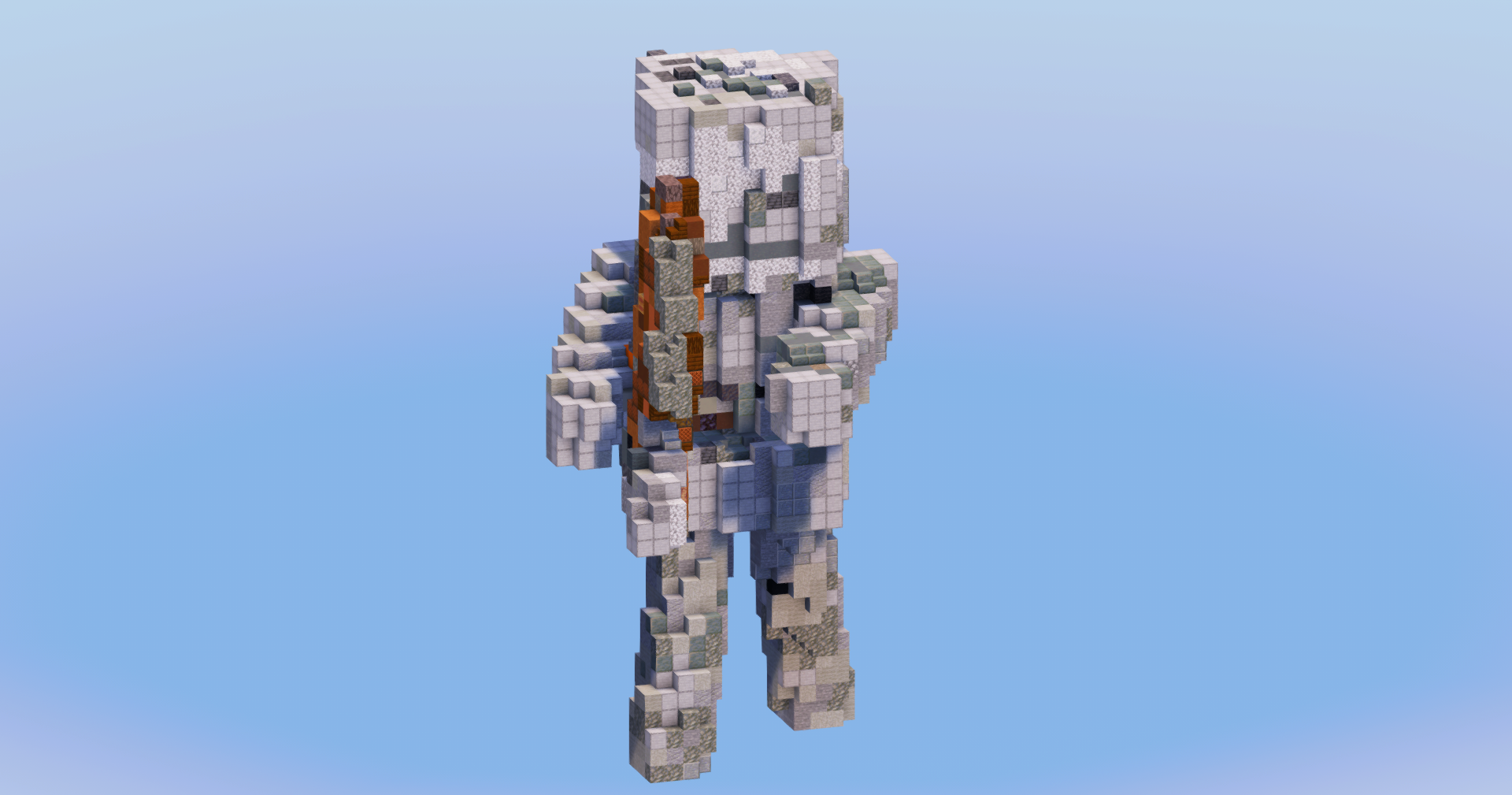 Skeleton from Minecraft — Minecraft Build by LeonisBuilds