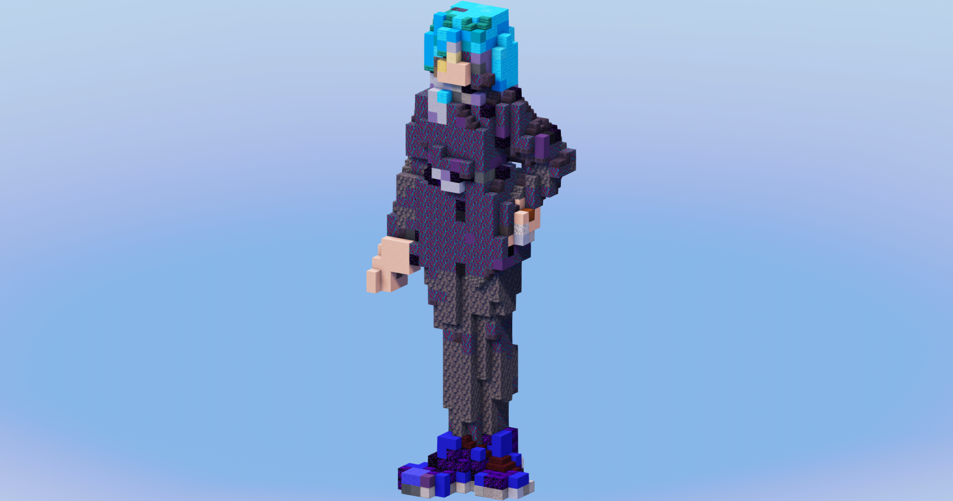 Kasumi Miwa from Jujutsu Kaizen — Minecraft Build by LeonisBuilds
