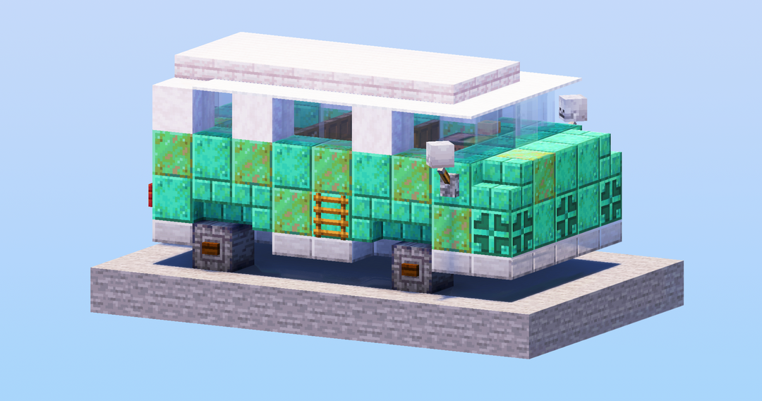 Old Minibus — Minecraft Build by LeonisBuilds