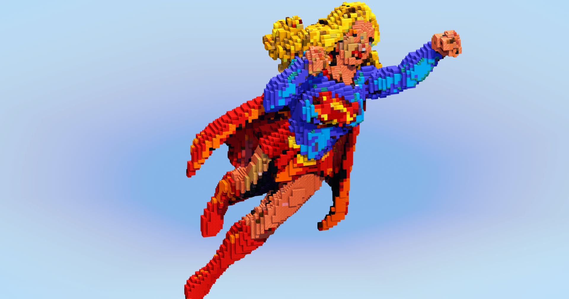 Supergirl from DC Comics — Minecraft Build by LeonisBuilds (2)