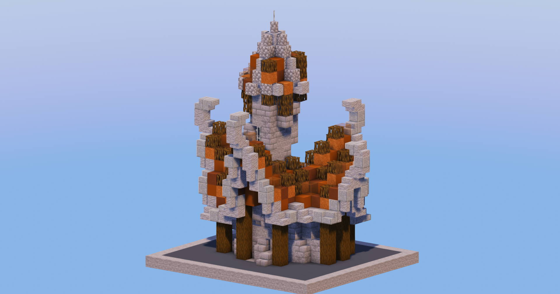 Brown Medieval Fantasy House 4 — Minecraft Build by LeonisBuilds (2)