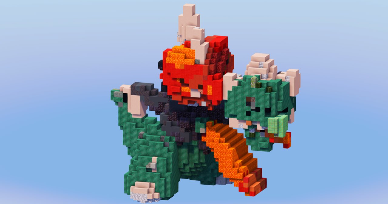 Mega Scovillain from Pokemon — Minecraft Build by LeonisBuilds