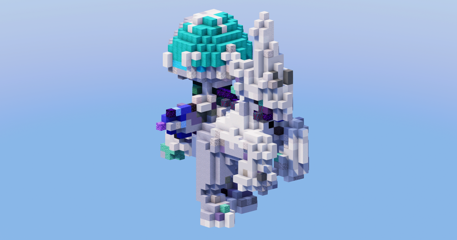 Ice Rider Calyrex from Pokemon — Minecraft Build by LeonisBuilds (2)