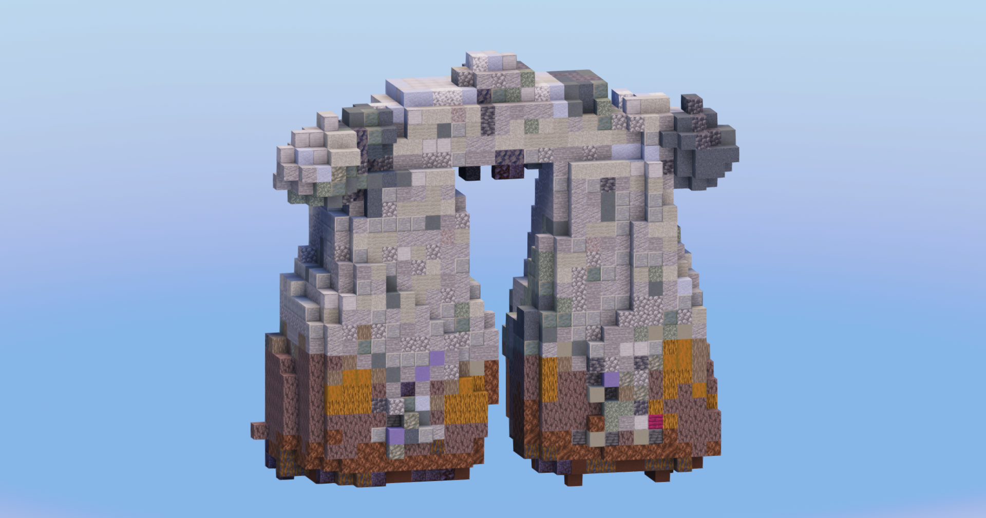 Stonjourner from Pokemon — Minecraft Build by LeonisBuilds