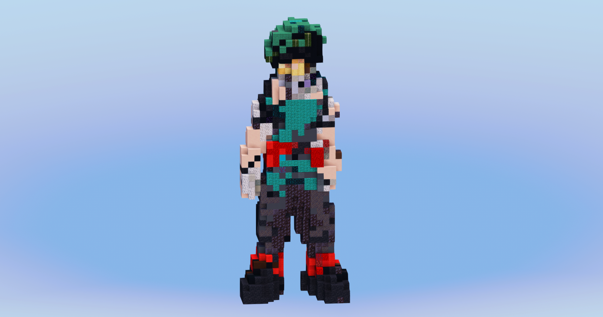 Deku from My Hero Academia — Minecraft Build by LeonisBuilds (2)