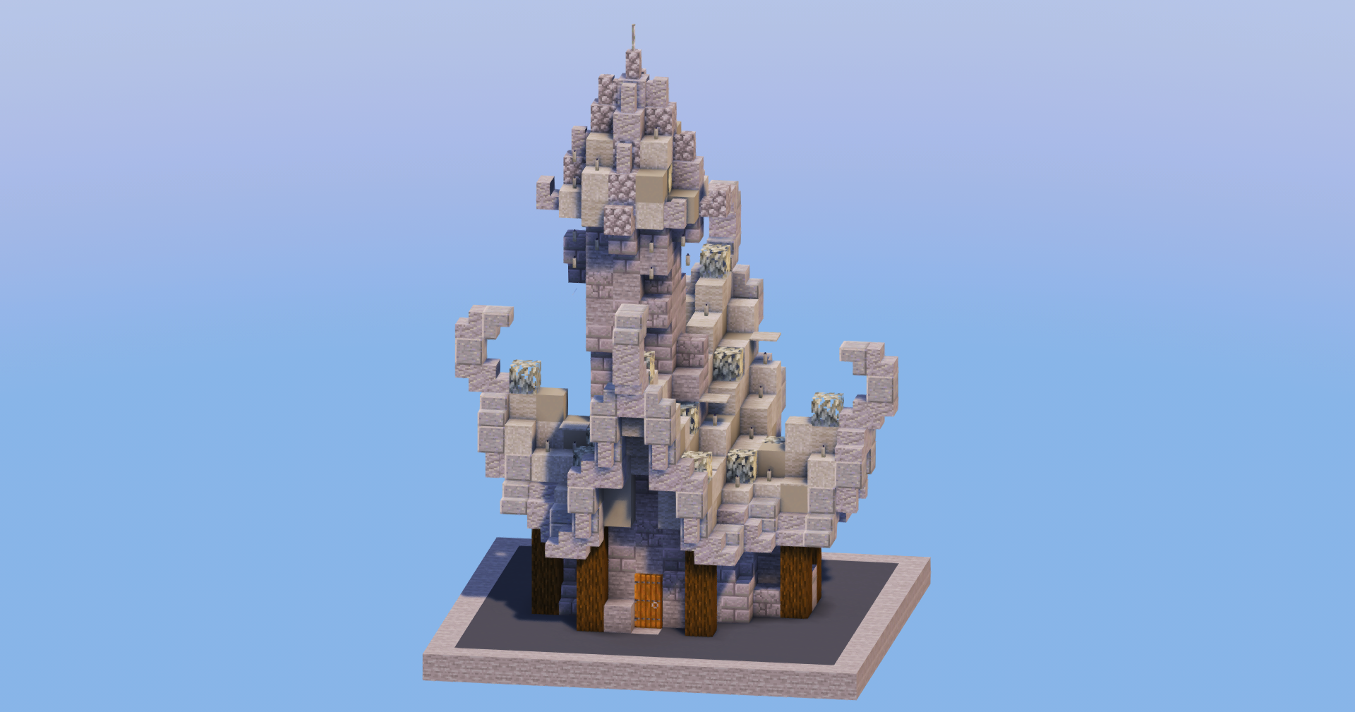 Light Gray Medieval Fantasy House 1 — Minecraft Build by LeonisBuilds (3)