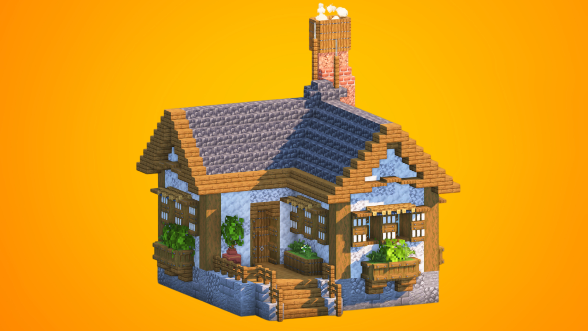 Small Medieval Cottage House | Fully Furnished Interior — Minecraft Build by RaekonBuilds