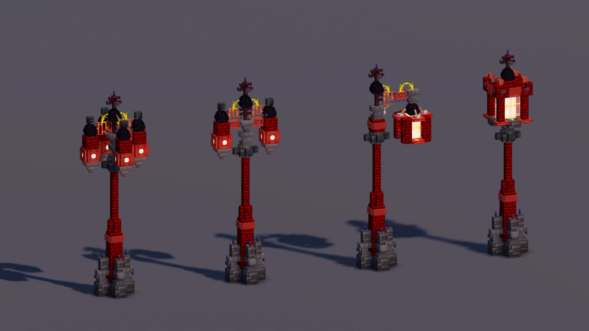 Dark Gothic Lamps Pack — Minecraft Build by MellowHat (2)
