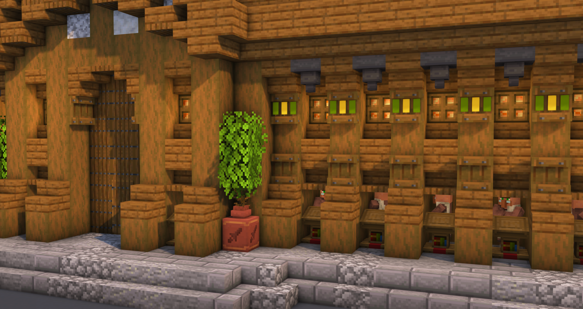 Medieval Trading Hall | Fully Furnished Interior — Minecraft Build by RaekonBuilds (3)