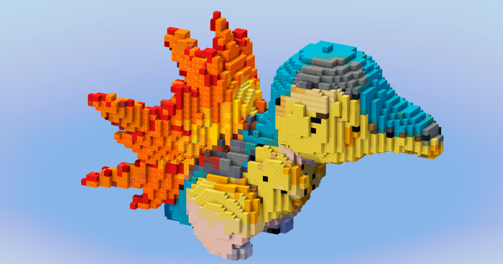 Cyndaquil from Pokemon — Minecraft Build by LeonisBuilds