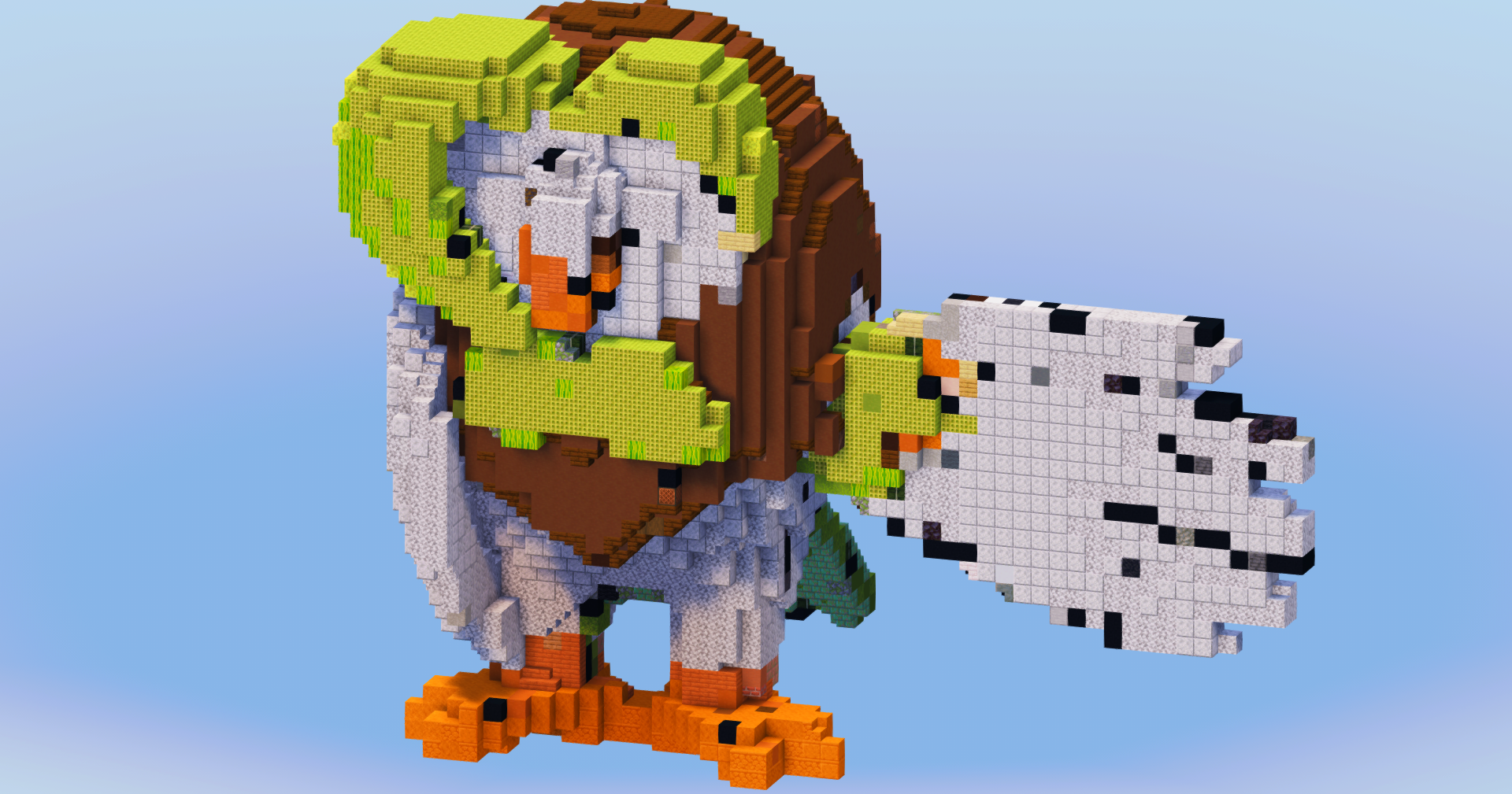 Dartrix from Pokemon — Minecraft Build by LeonisBuilds