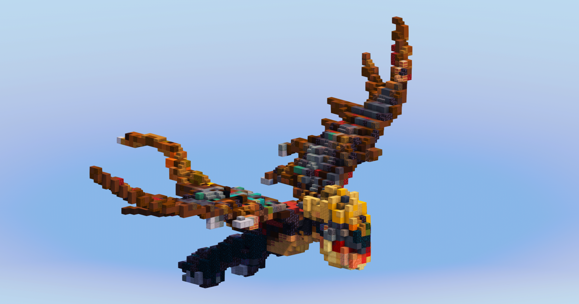 Stormfly - Deadly Nadder Dragon from How To Train Your Dragon — Minecraft Build by LeonisBuilds (2)