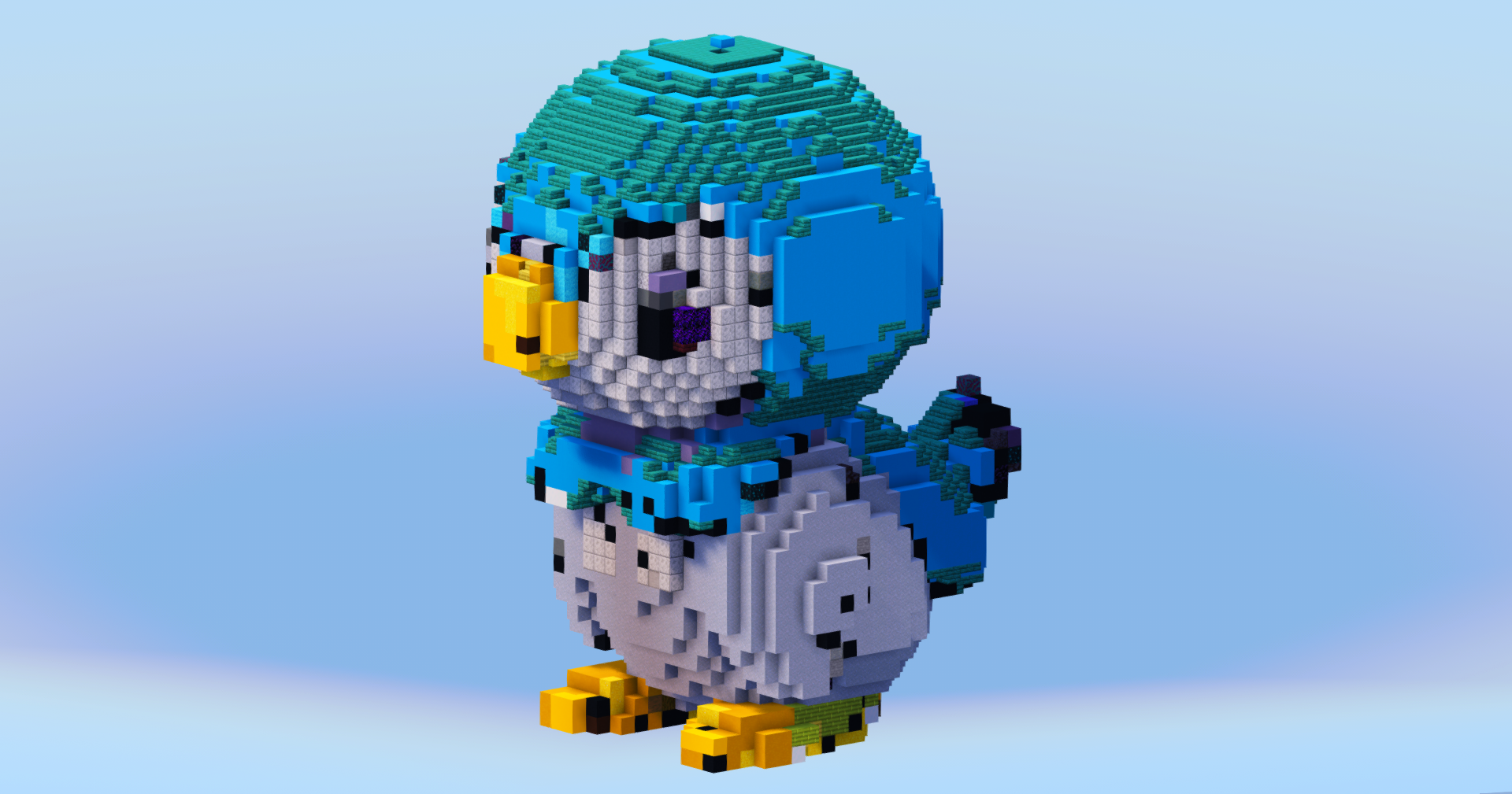 Piplup from Pokemon — Minecraft Build by LeonisBuilds (2)