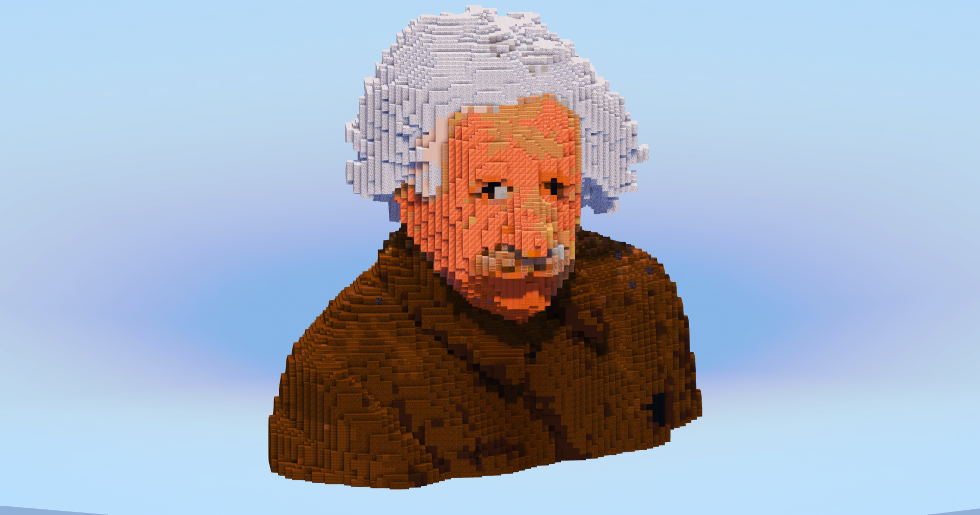 Albert Einstein — Minecraft Build by LeonisBuilds (2)