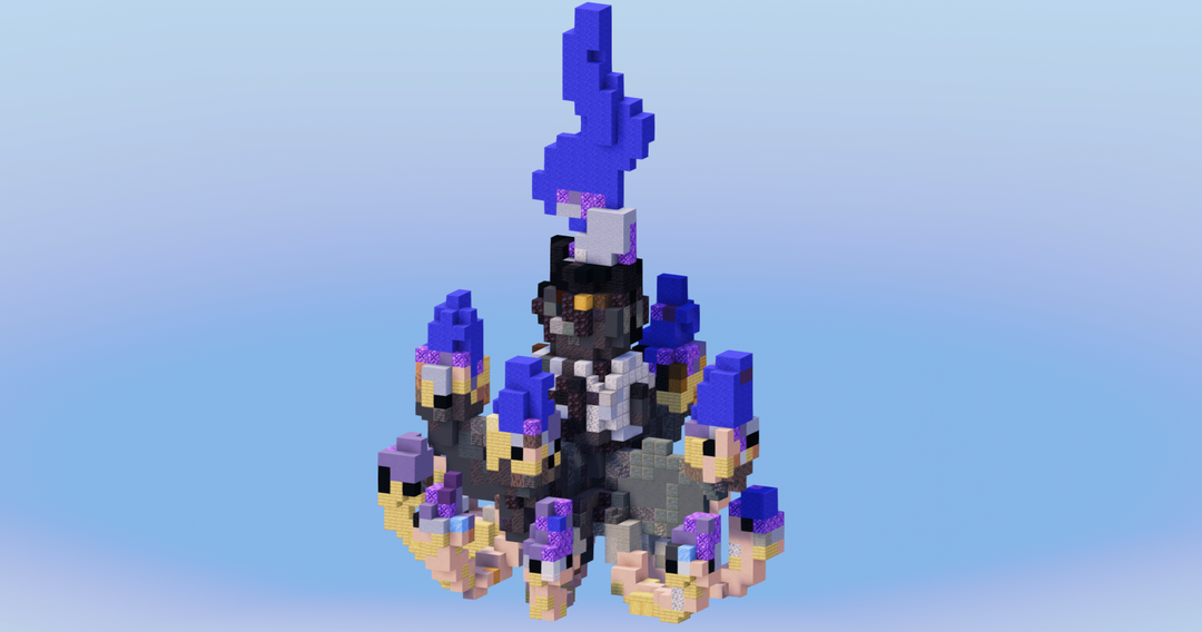 Mega Chandelure from Pokemon — Minecraft Build by LeonisBuilds