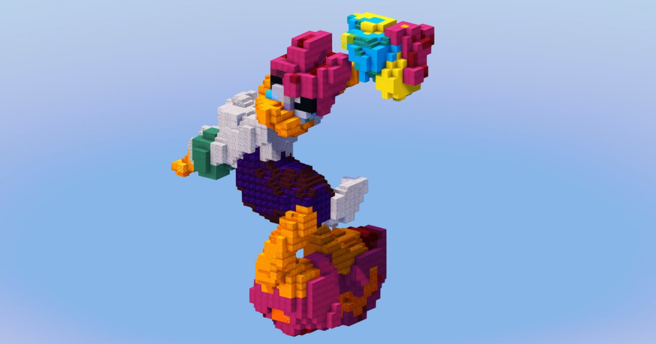 Daisy Duck from Disney Duck Tales — Minecraft Build by LeonisBuilds (2)
