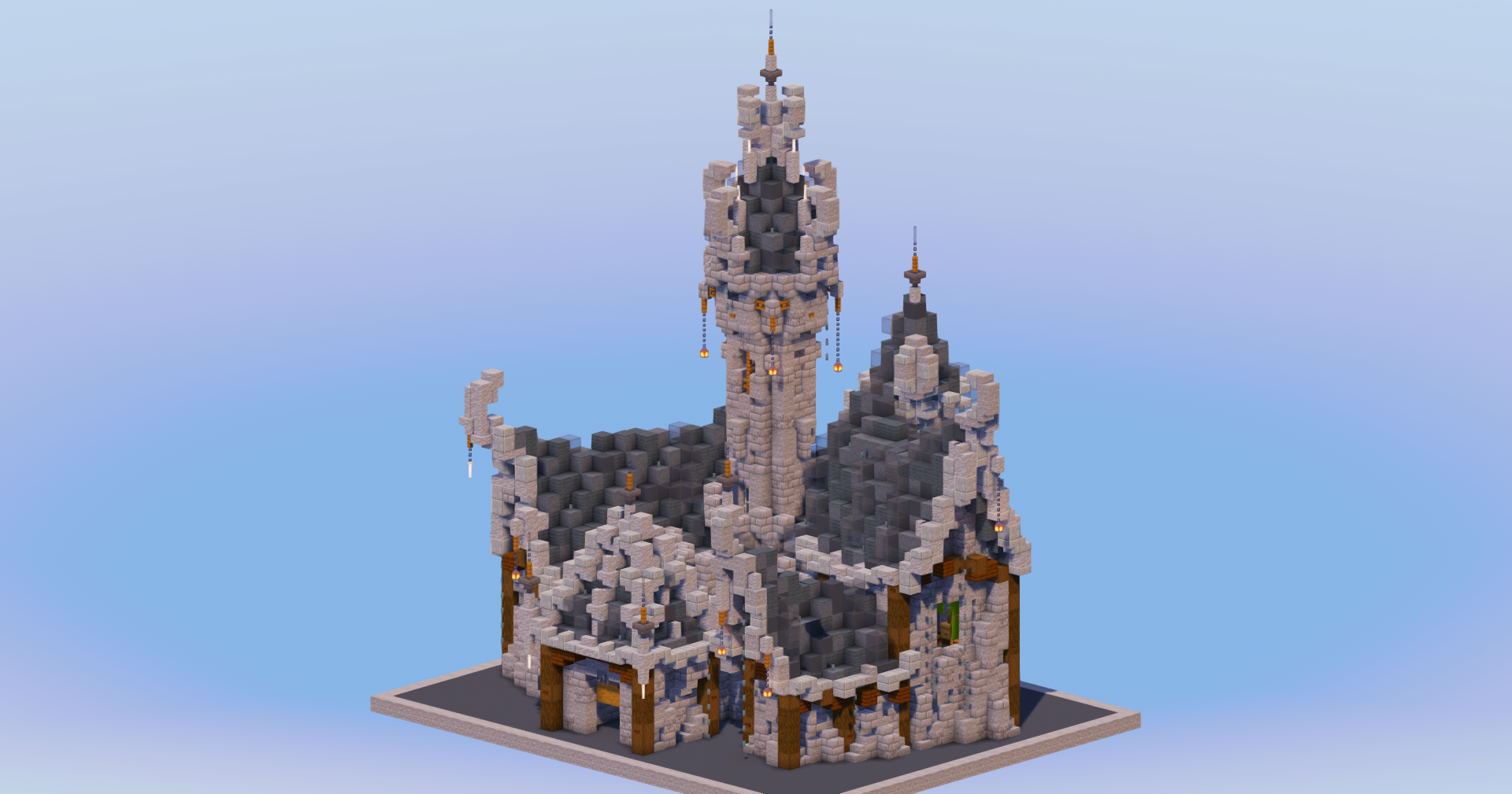 Dark Medieval Fantasy Castle — Minecraft Build by LeonisBuilds (2)