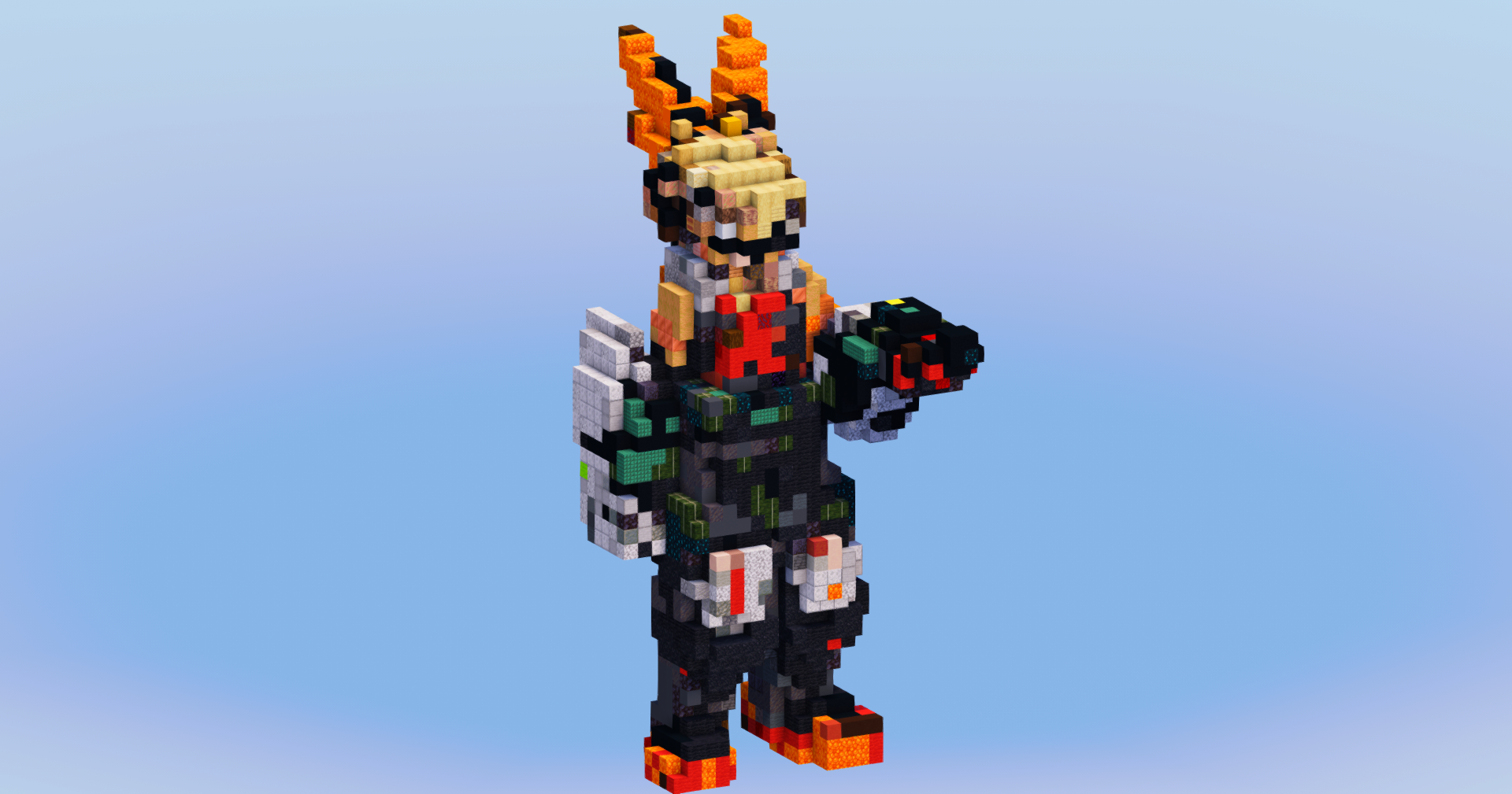 Bakugo from My Hero Academia — Minecraft Build by LeonisBuilds
