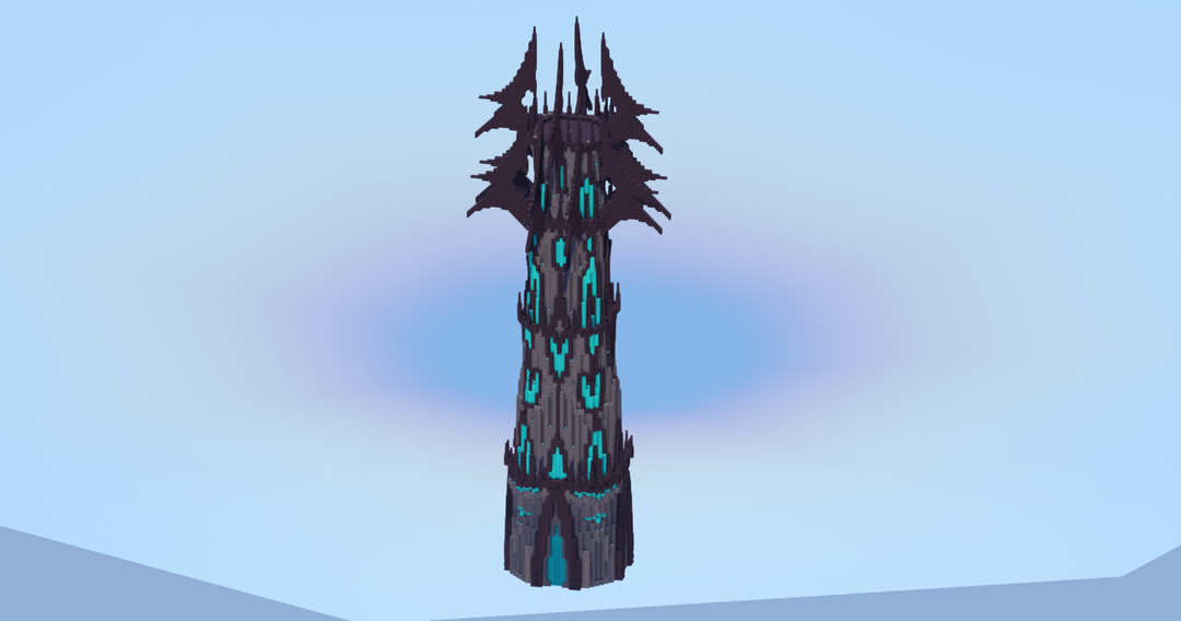 Tall Dark Pointy Tower — Minecraft Build by LeonisBuilds