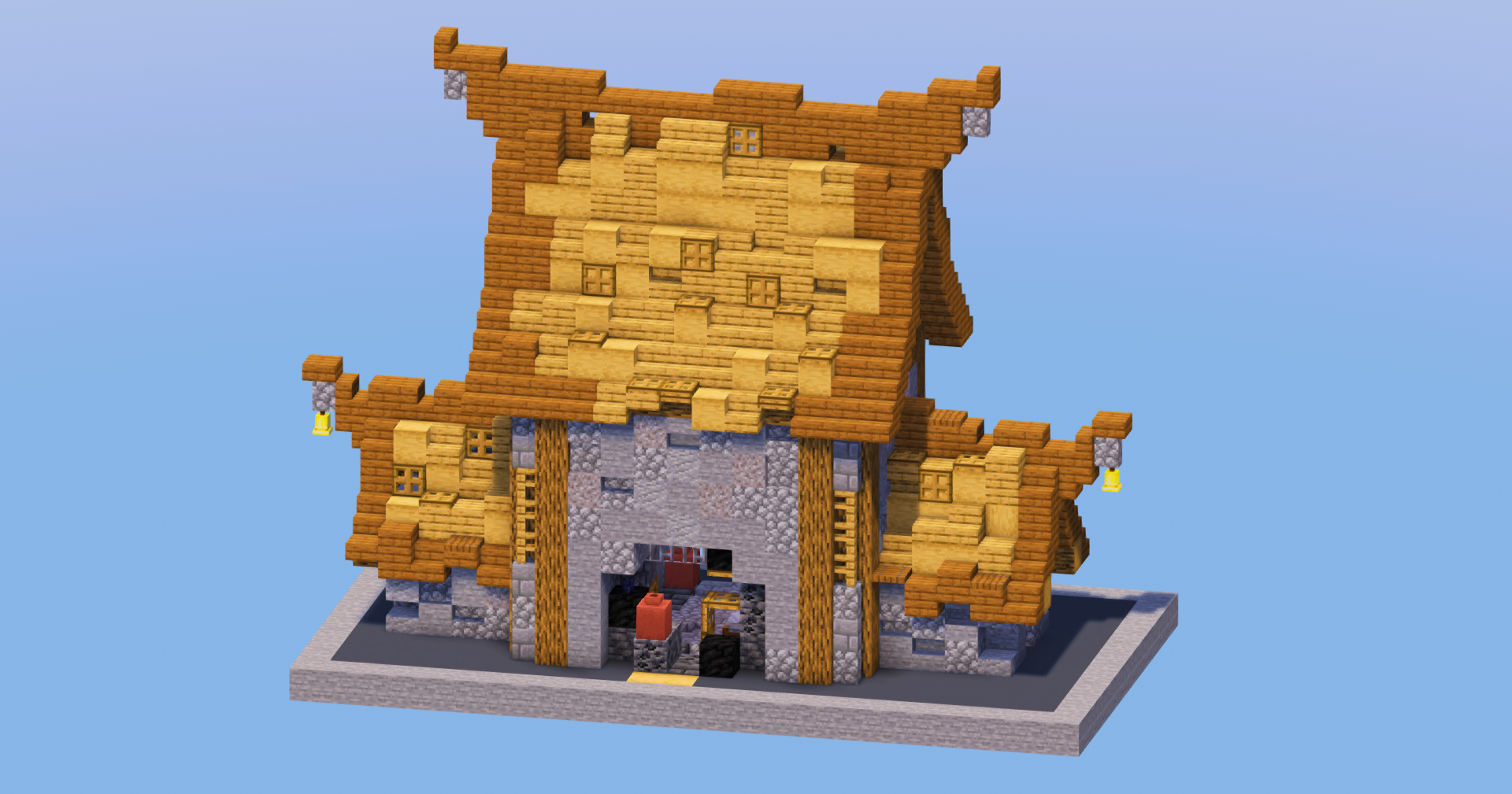 Oak Medieval Blacksmith House — Minecraft Build by LeonisBuilds (2)