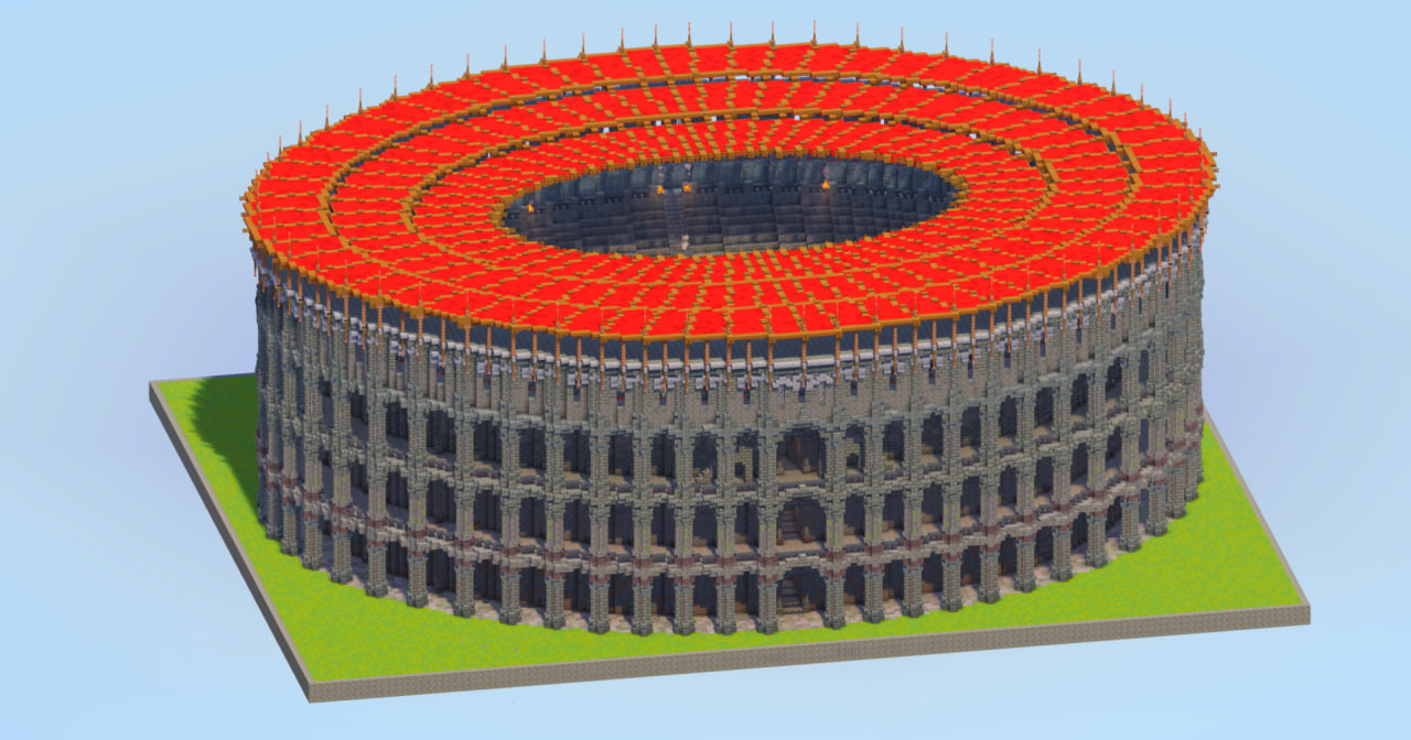 Tuff Bricks Colosseum — Minecraft Build by LeonisBuilds (2)