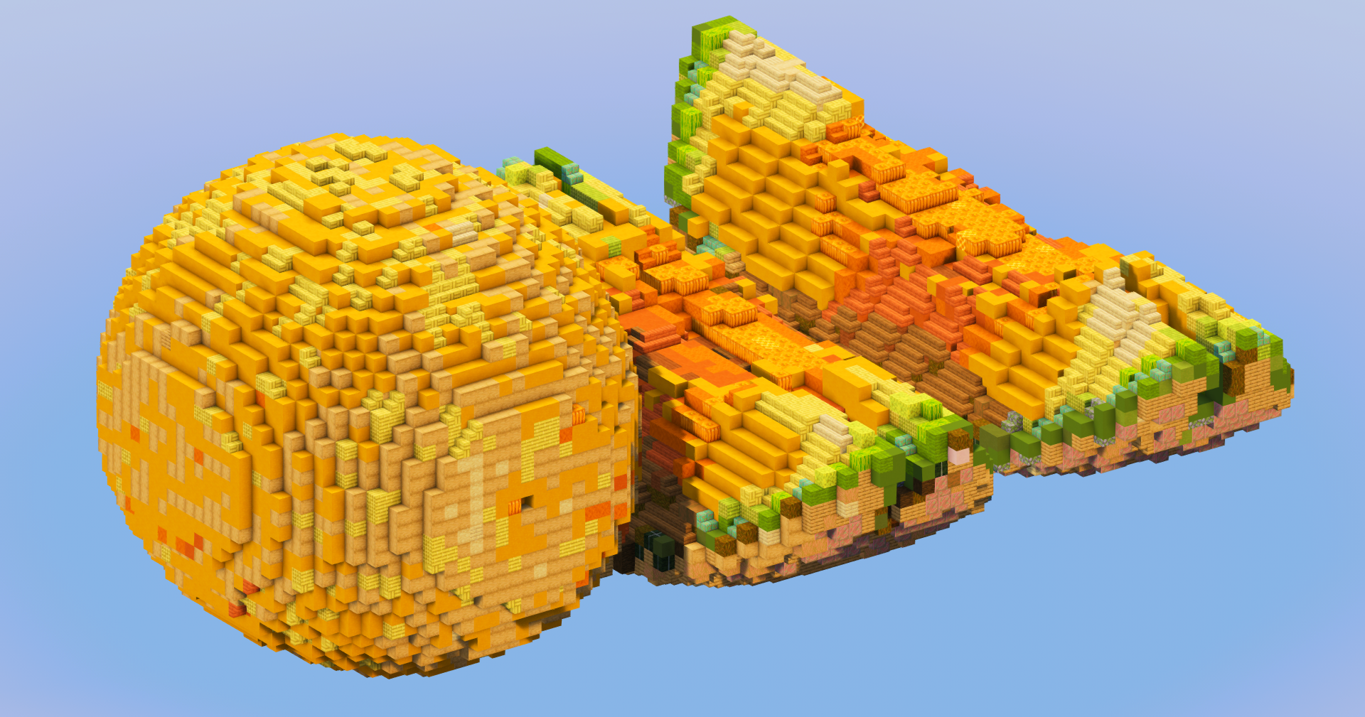Cantaloupe Fruit — Minecraft Build by LeonisBuilds (2)