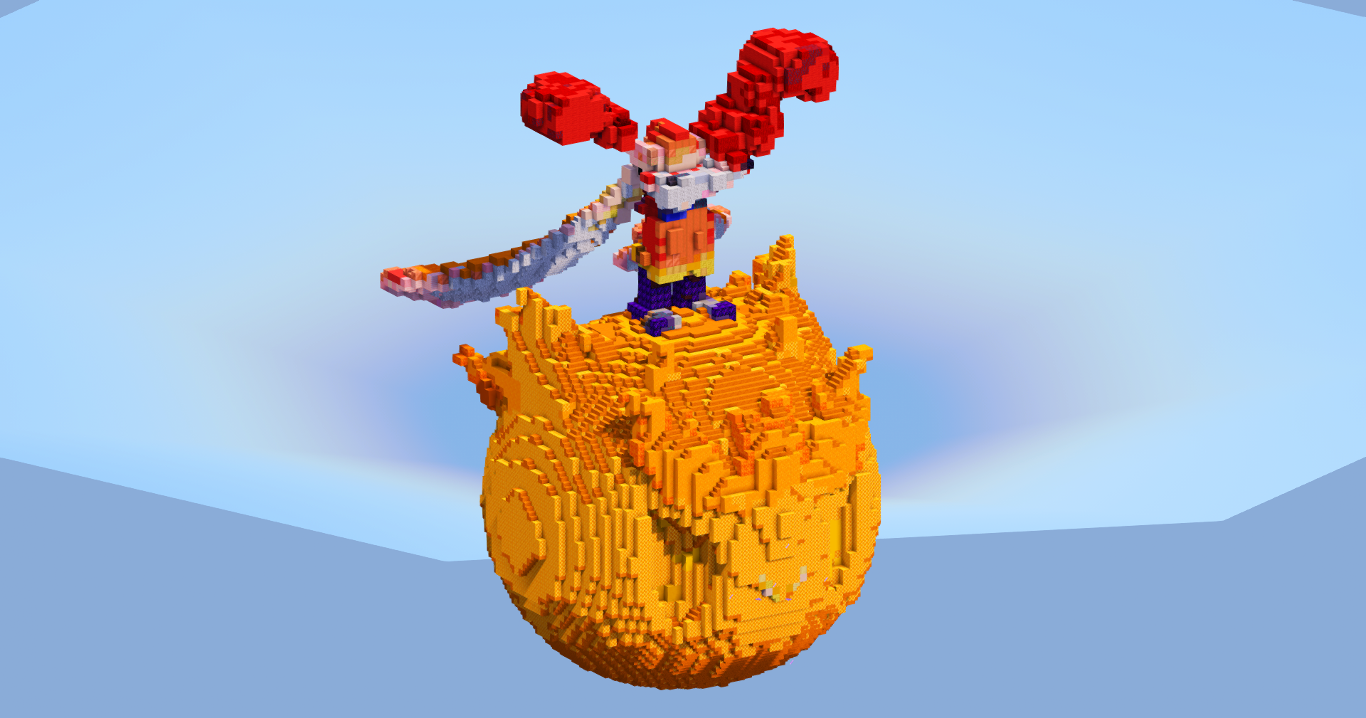 Gigantamax Cinderace — Minecraft Build by LeonisBuilds (2)