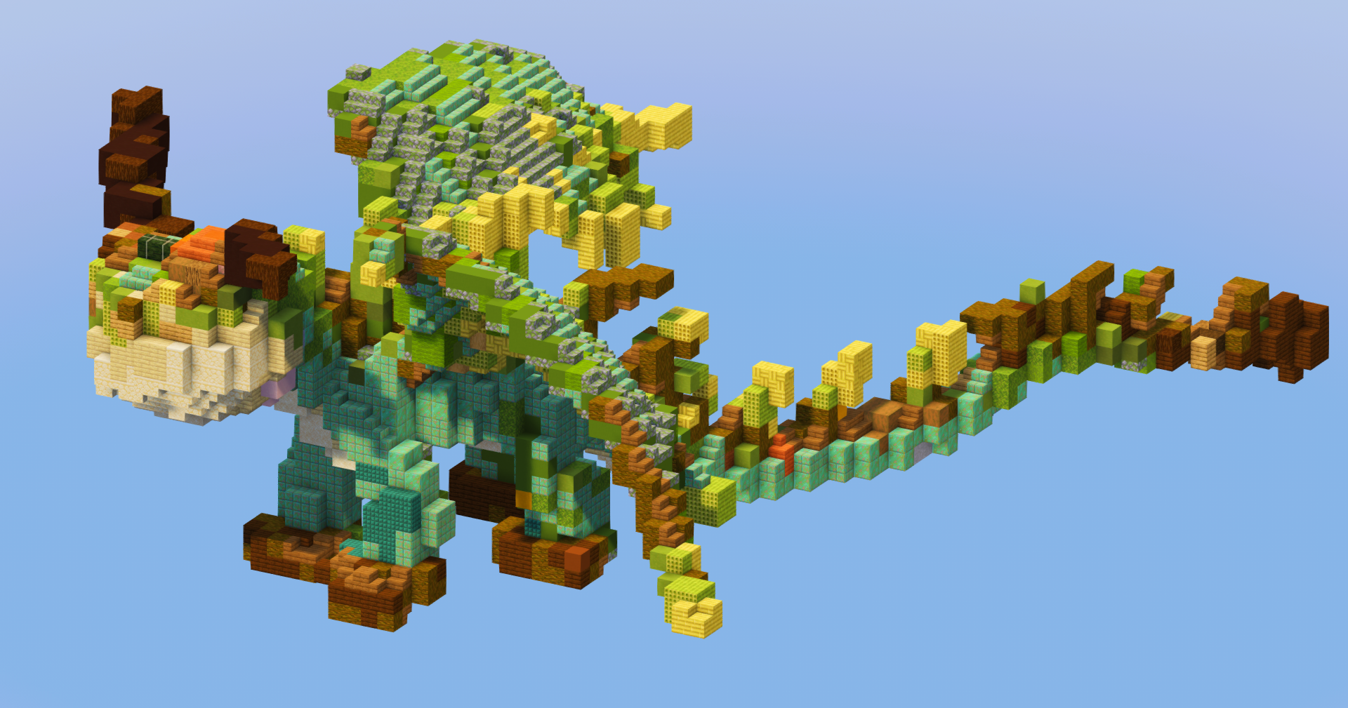 Terrible Terror Dragon from How To Train Your Dragon — Minecraft Build by LeonisBuilds (2)