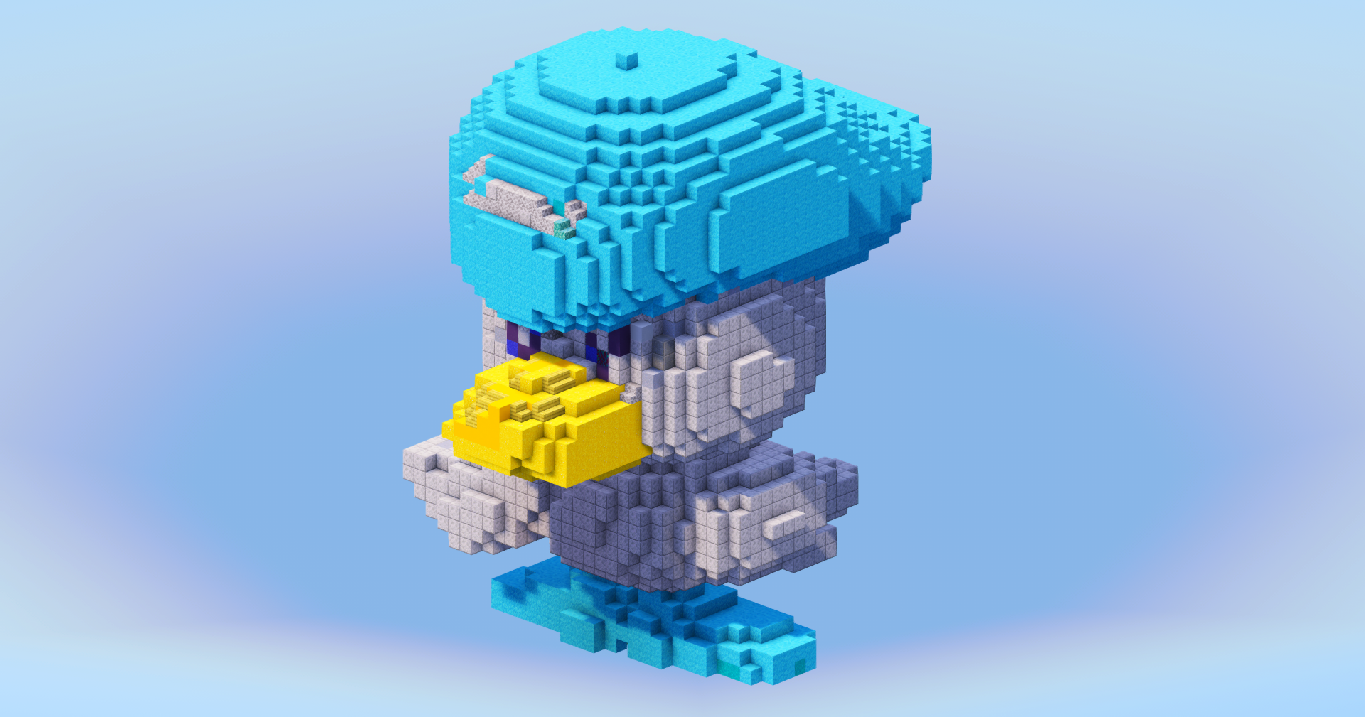 Quaxly from Pokemon — Minecraft Build by LeonisBuilds (2)