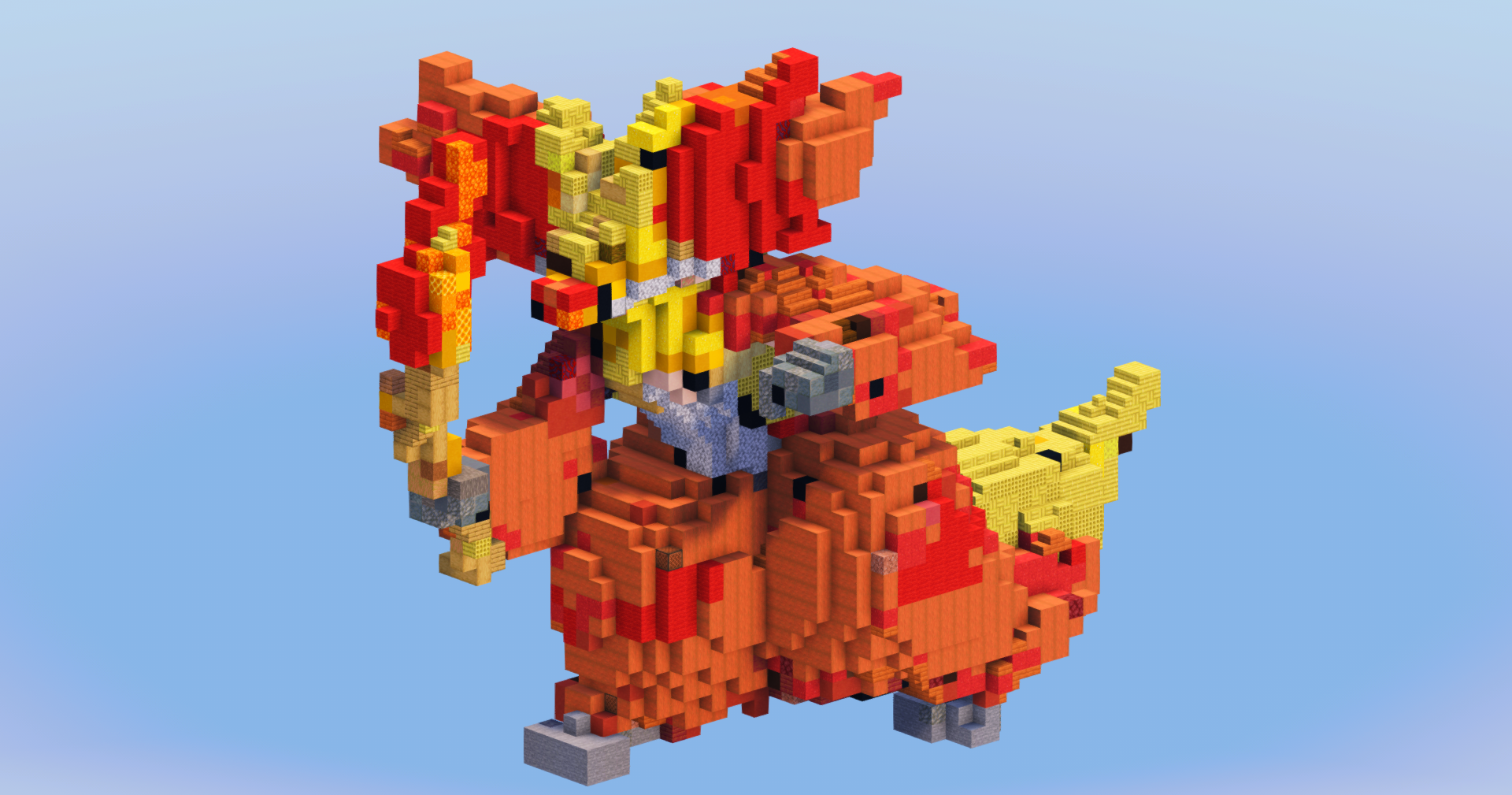 Delphox from Pokemon — Minecraft Build by LeonisBuilds