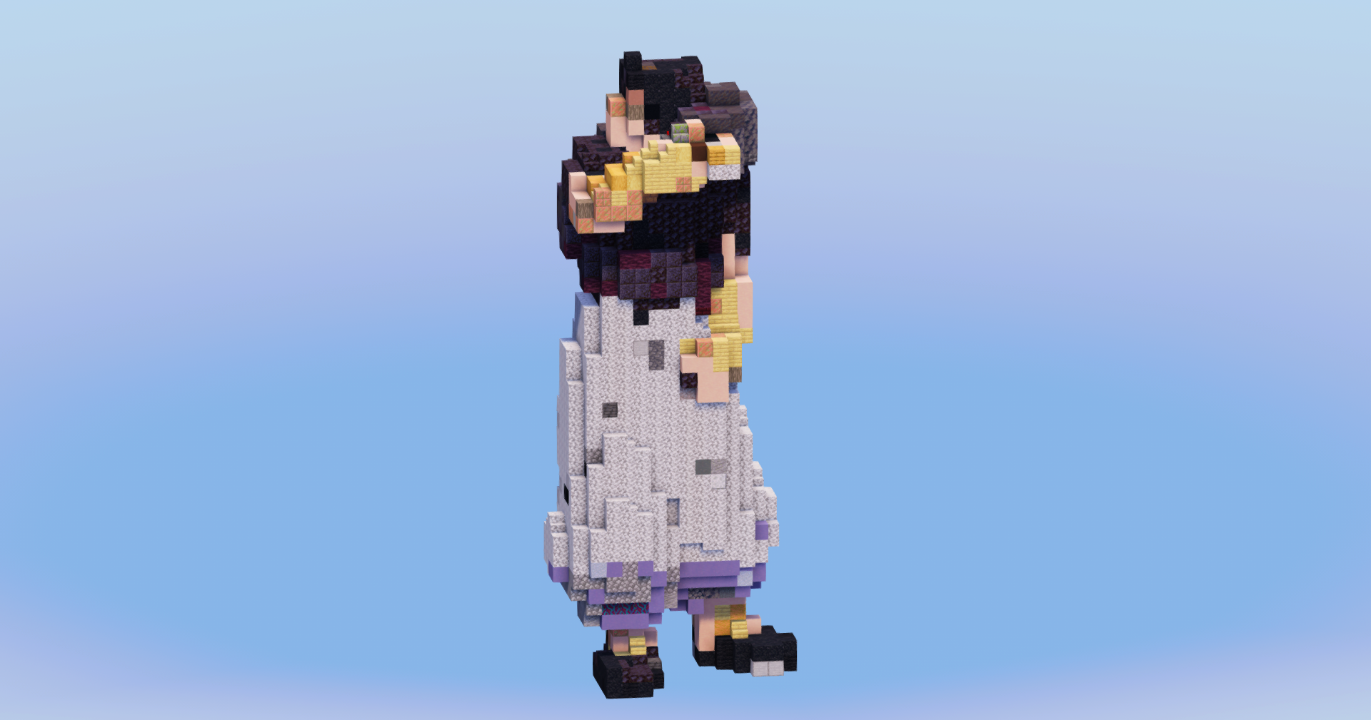 Toji Fushiguro from Jujutsu Kaizen — Minecraft Build by LeonisBuilds