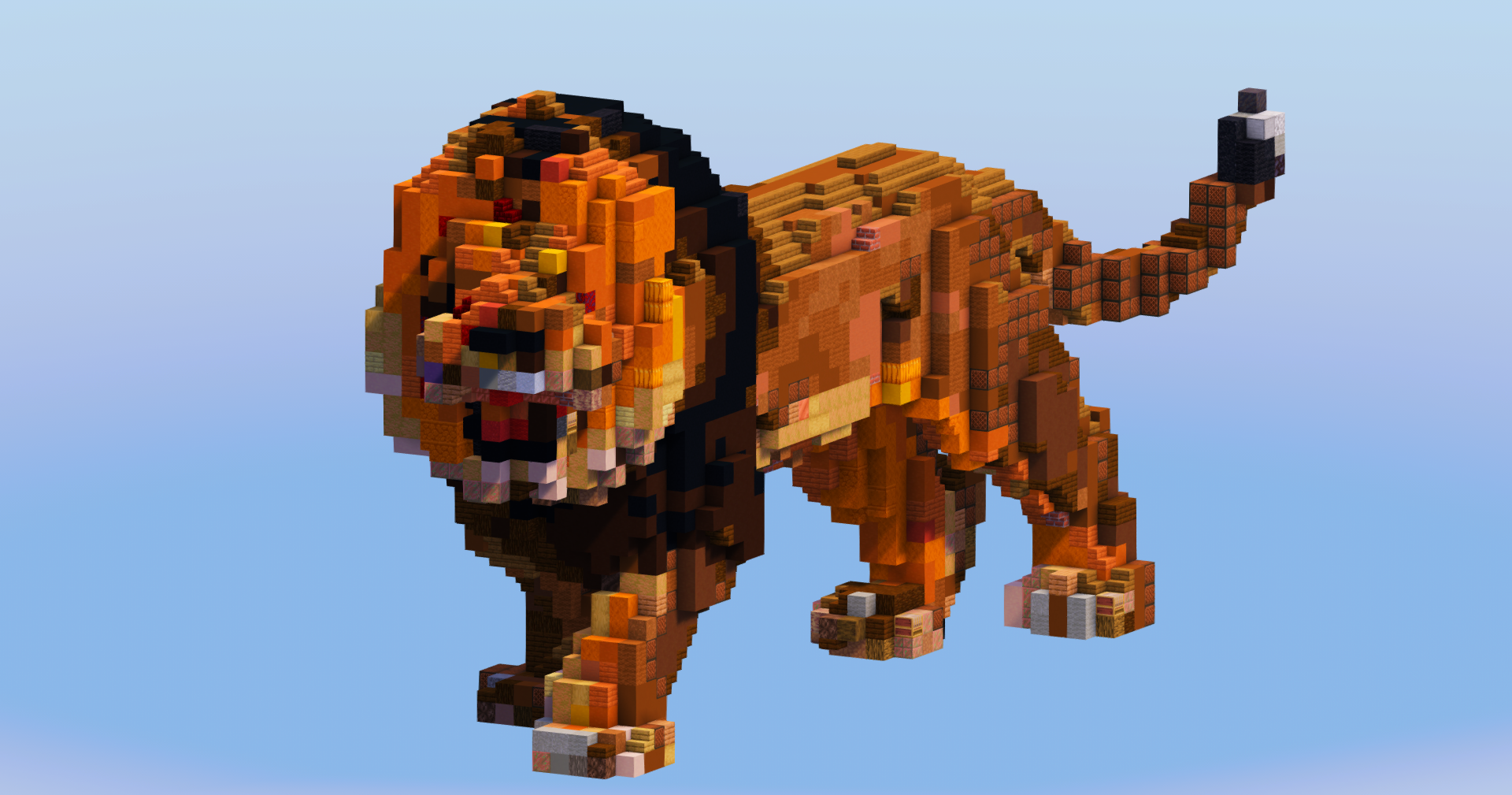 Lion Animal — Minecraft Build by LeonisBuilds
