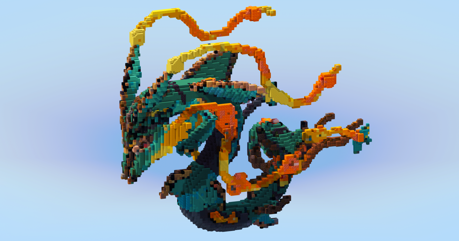 Mega Rayquaza — Minecraft Build by LeonisBuilds (2)