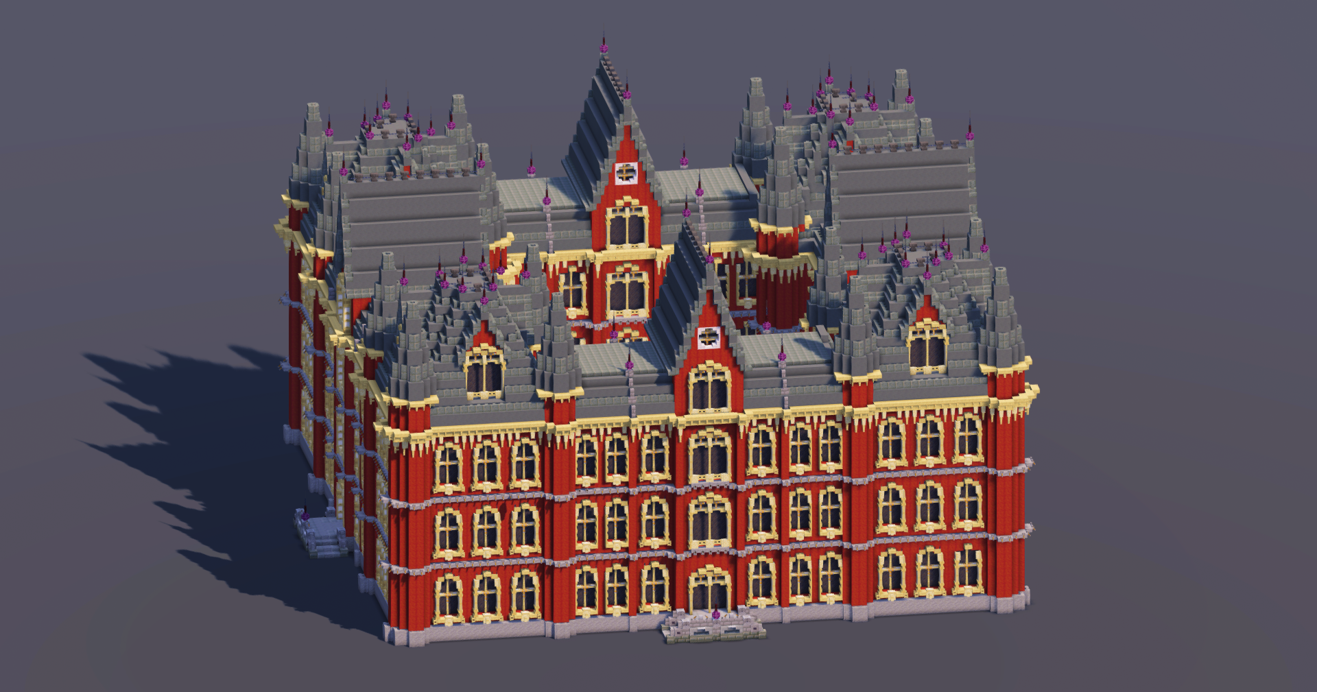 Red Gothic Castle — Minecraft Build by MellowHat