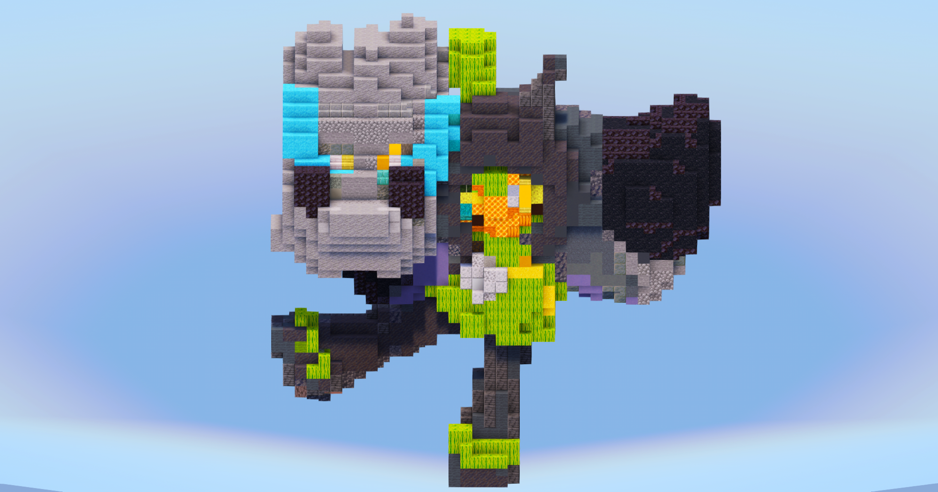 Ogerpon Cornerstone Mask from Pokemon — Minecraft Build by LeonisBuilds (2)
